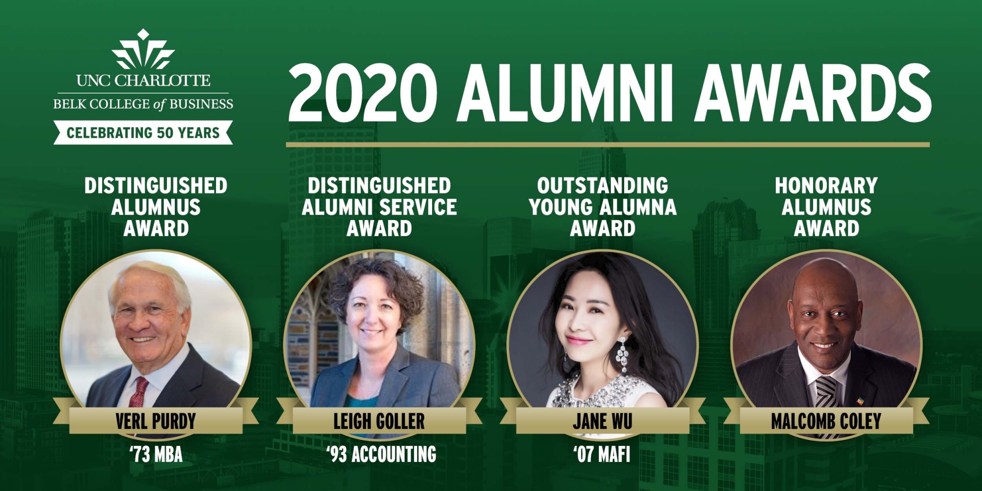 2020 Belk College of Business Alumni Awards Honorees